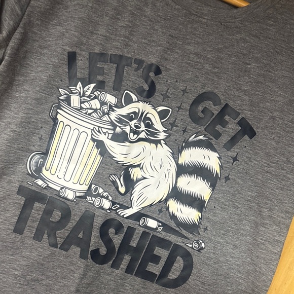 Charcoal Gray Crew Neck Tee - Picture 3 of 4